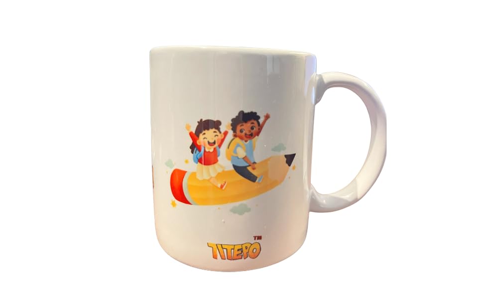 Fancy Ceramic Mug with Handle