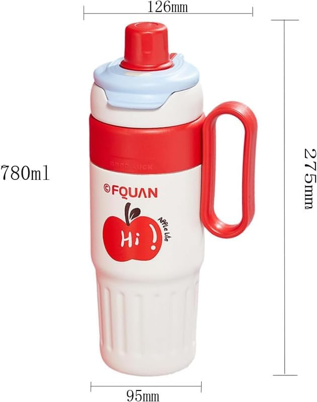 Stainless Steel Insulated Travel Mug with Straw-Multi