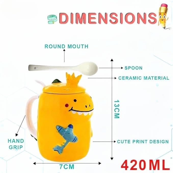 Yellow Dino Mug