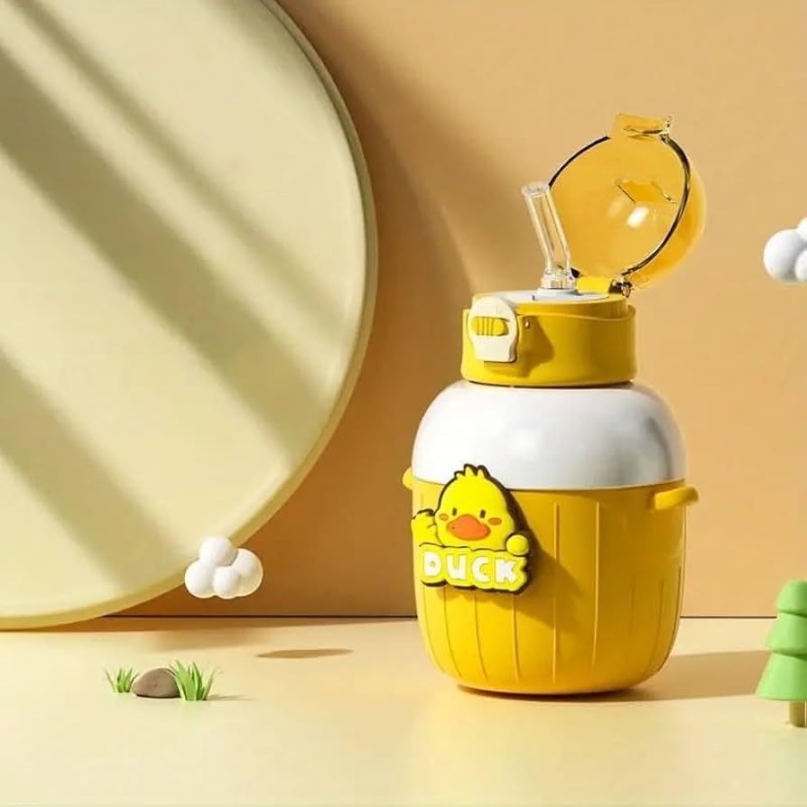 Insulated Stainless Steel Water Bottle Yellow Duck