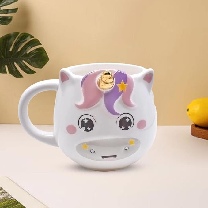 Fancy Ceramic Mug with Handle