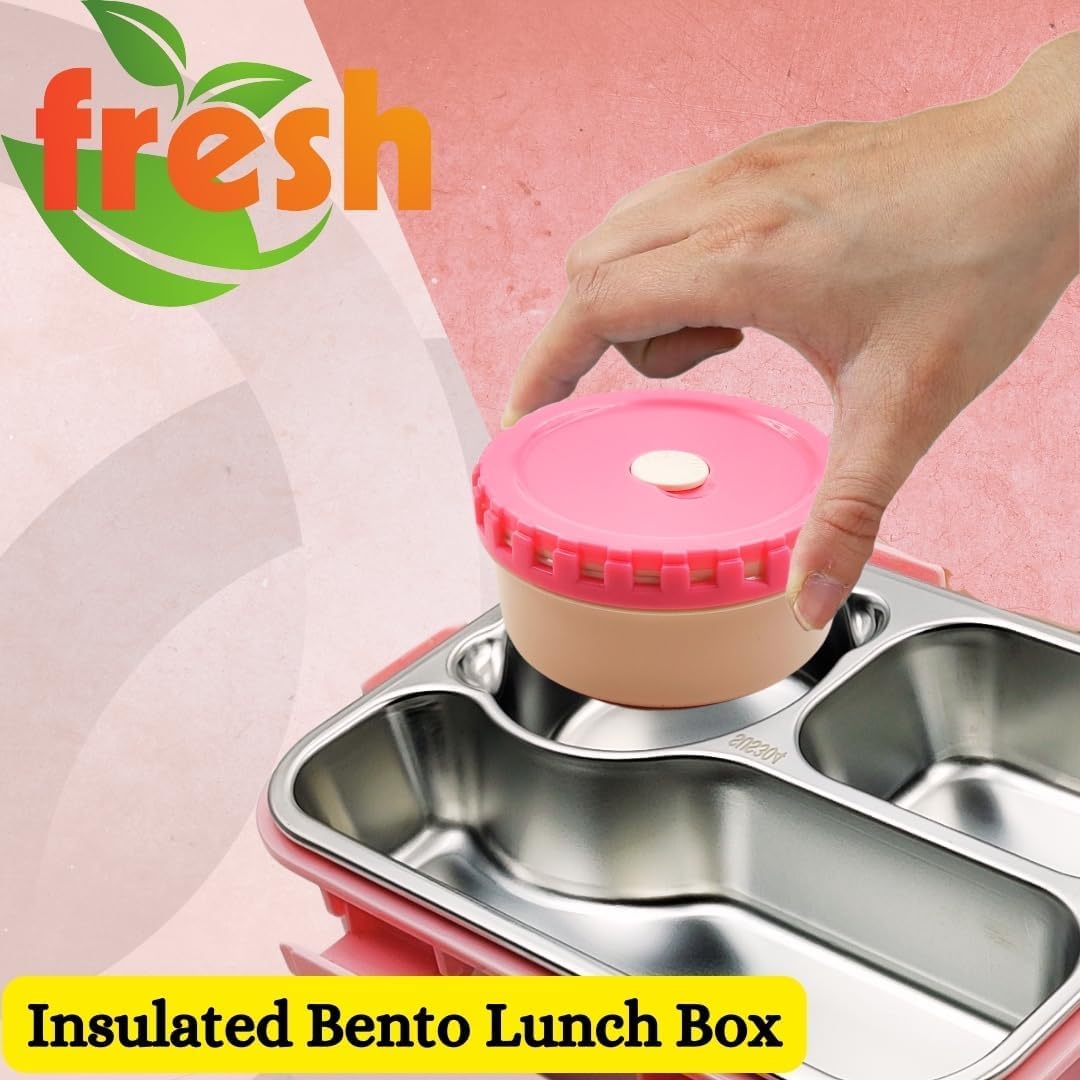 Insulated Bento Lunch Box Pink