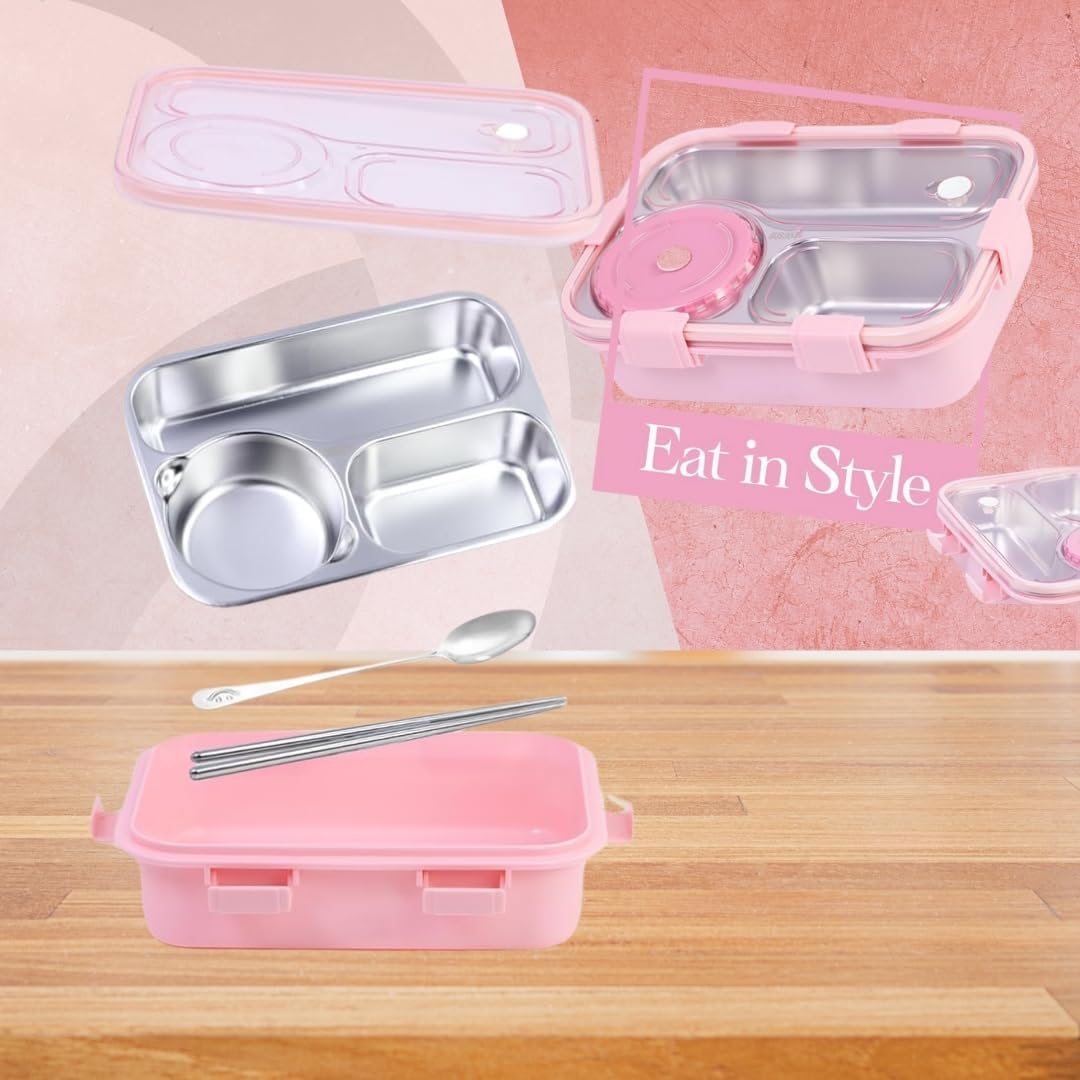 Insulated Bento Lunch Box Pink