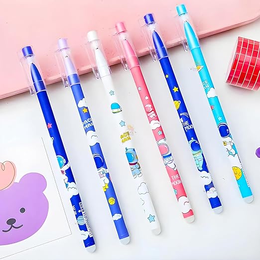 Erasable Gel Pen Set Astronaut Theme