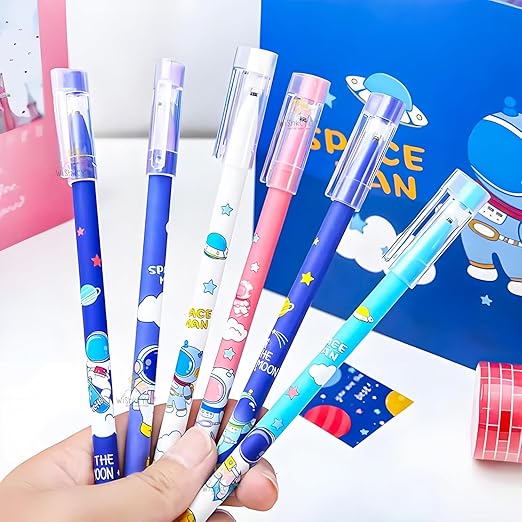 Erasable Gel Pen Set Astronaut Theme