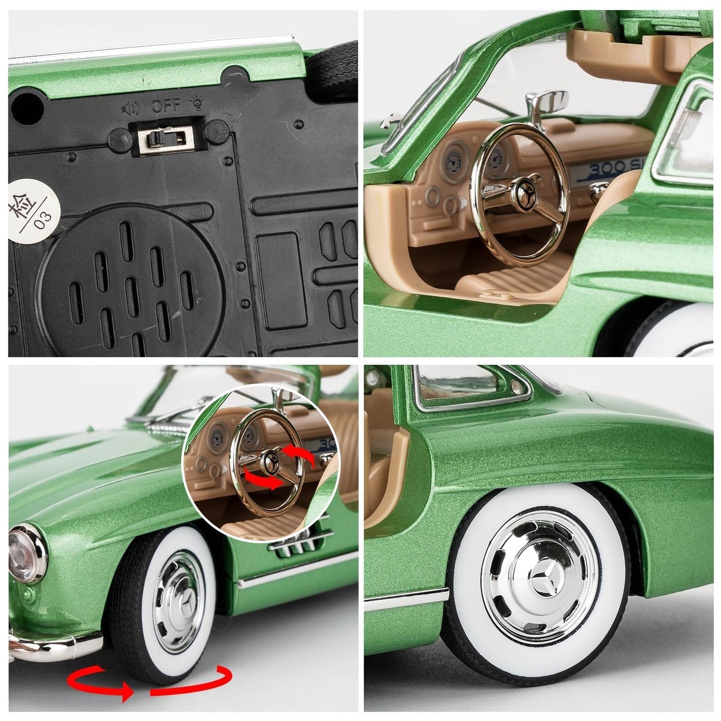 Die-Cast Sport Car Toy Green