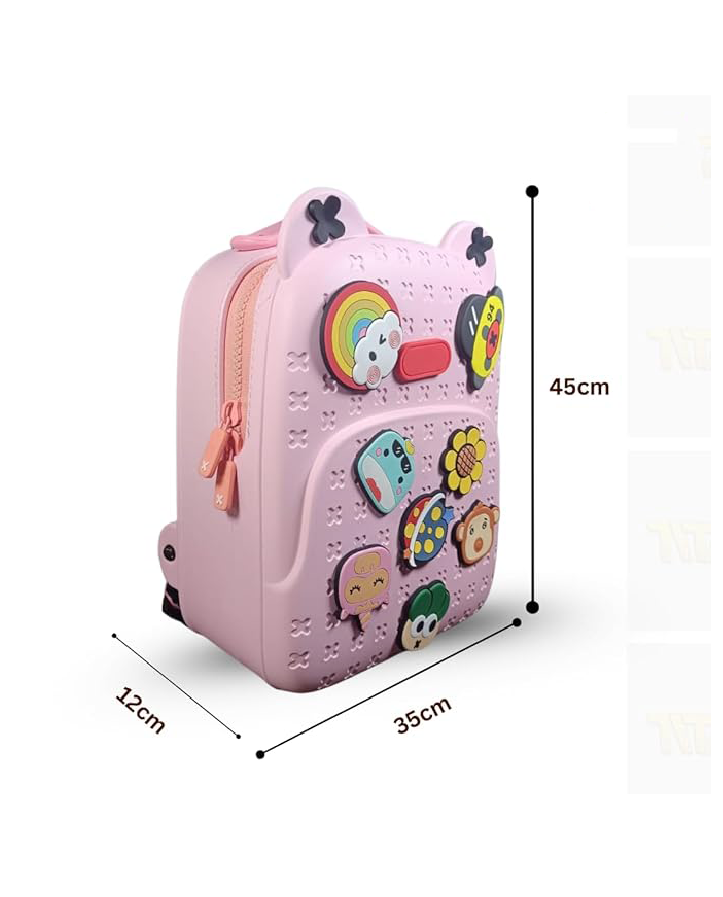 Waterproof Cartoon Kids Backpack-Pink