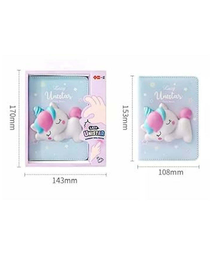 3D Squishy Unicorn Notebook