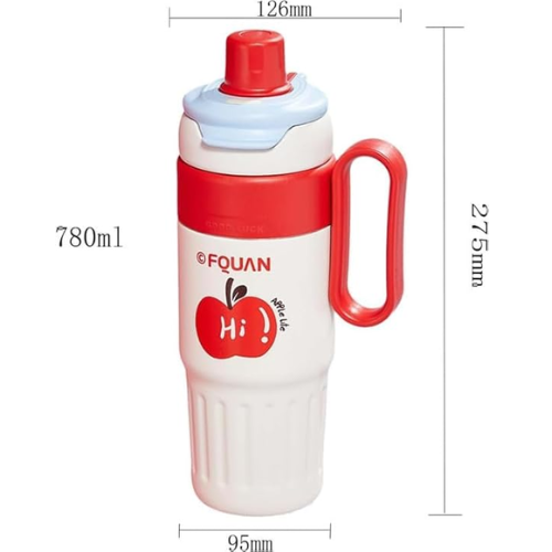 Stainless Steel Insulated Travel Mug with Straw-Multi