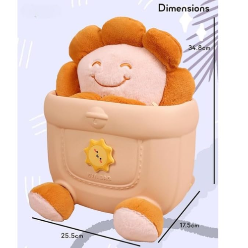 Waterproof EVA Sunflower Plush Backpack