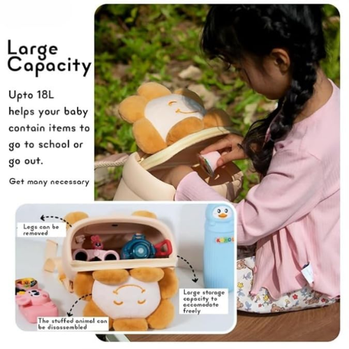 Waterproof EVA Sunflower Plush Backpack