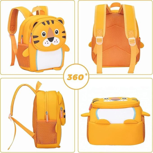 Fun Tiger Toddler Backpack Orange