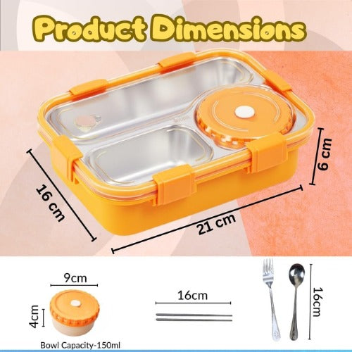 Insulated Bento Lunch Box Orange