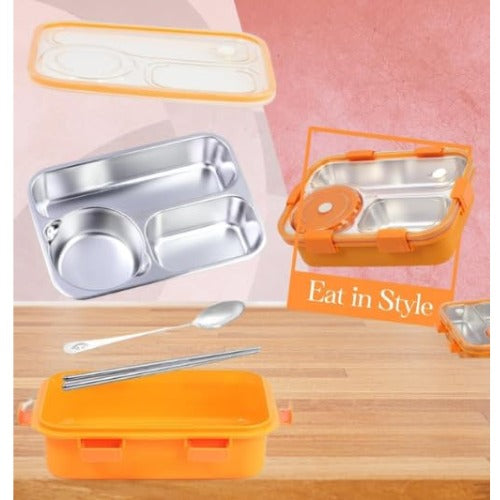 Insulated Bento Lunch Box Orange