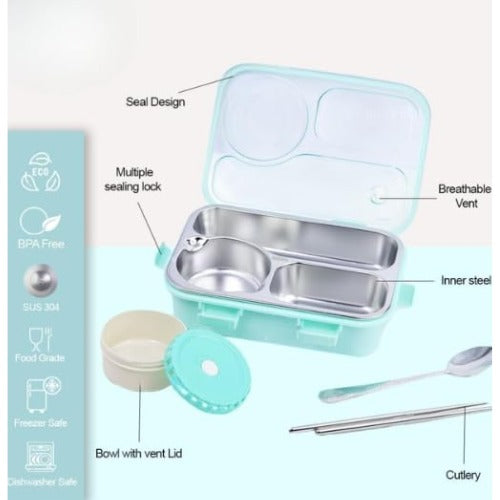Insulated Bento Lunch Box Green
