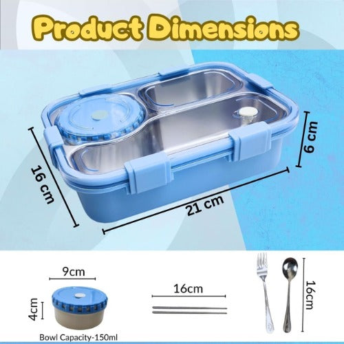 Insulated Bento Lunch Box Blue