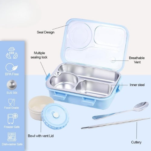 Insulated Bento Lunch Box Blue