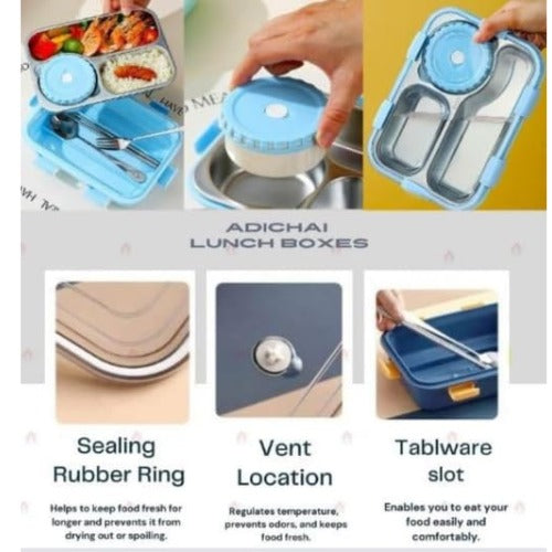 Insulated Bento Lunch Box Blue