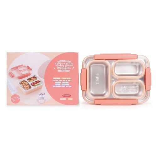 Leak-Proof Lunch Box with Cutlery Orange