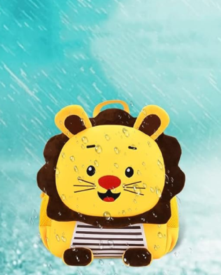 Funny Lion Mini Toddler Backpack Yellow