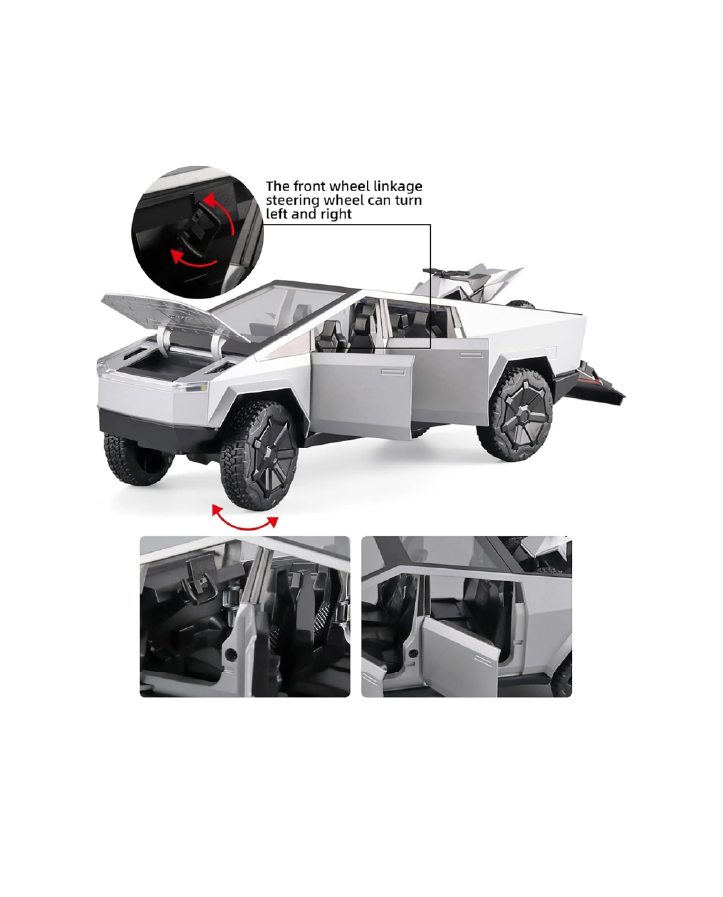Die-Cast Tesla Cybertruck Silver