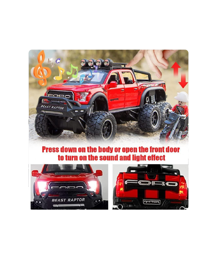 Die-Cast Pickup Truck Toy Red