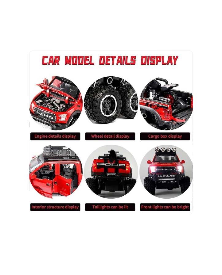 Die-Cast Pickup Truck Toy Red