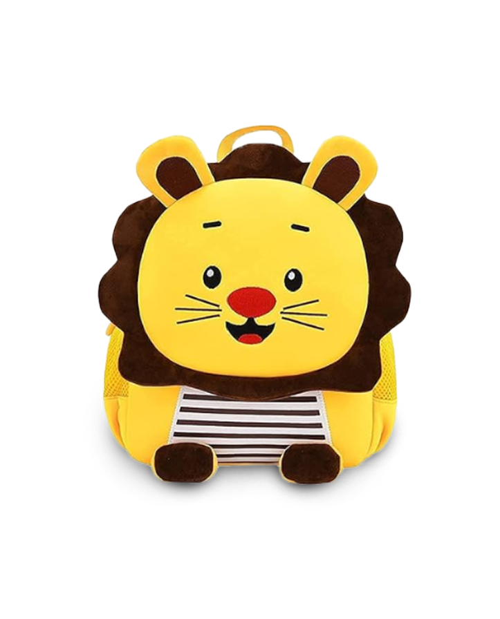 Funny Lion Mini Toddler Backpack Yellow