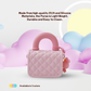 Silicone Kids Sling Bag with 3D Badges Pink