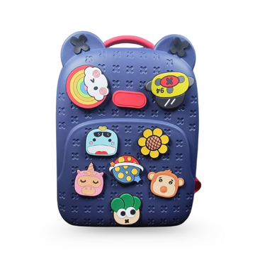 Waterproof Cartoon Kids Backpack-Blue