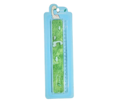 Green Cartoon-Themed Ruler in Blue Case