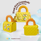 Silicone Kids Sling Bag with 3D Badges Yellow