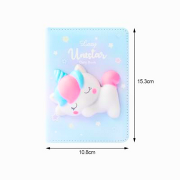 3D Squishy Unicorn Notebook