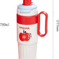 Stainless Steel Insulated Travel Mug with Straw-Multi