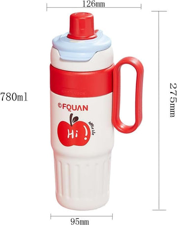 Stainless Steel Insulated Travel Mug with Straw-Multi