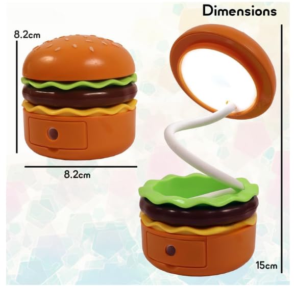 Pack of 12 Hamburger Table Lamps with Sharpener