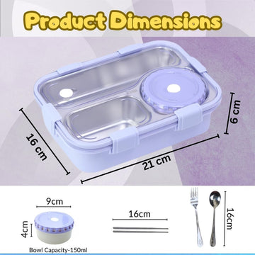 Insulated Bento Lunch Box Purple