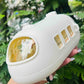 Plane Water Bottle with Straw White