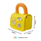 Silicone Kids Sling Bag with 3D Badges Yellow