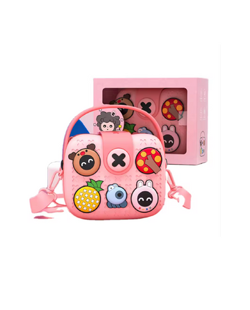 EVA Camera Crossbody Bag Pink