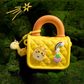 Silicone Kids Sling Bag with 3D Badges Yellow