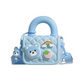Silicone Kids Sling Bag with 3D Badges Blue