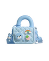 Silicone Kids Sling Bag with 3D Badges Blue