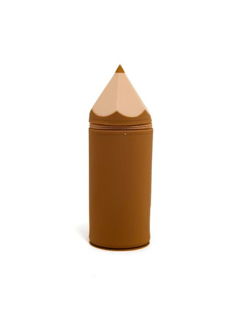 Kawaii-Q Mushy Soft Pencil Case Brown