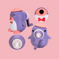 Penguin Shaped Table Pencil Sharpener Purple