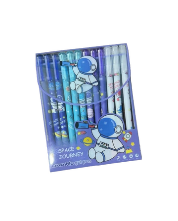 Erasable Gel Pen Set Astronaut Theme