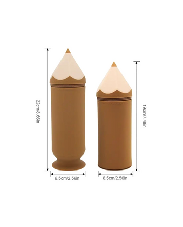 Kawaii-Q Mushy Soft Pencil Case Brown