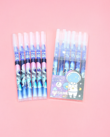 Erasable Gel Pen Set Astronaut Theme
