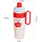 Stainless Steel Insulated Travel Mug with Straw-Multi