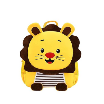 Funny Lion Mini Toddler Backpack Yellow